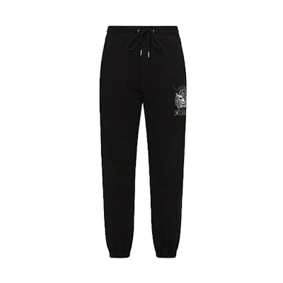 EVISU SS21 Black Printed Jogger Sweatpants 2ESGNM1SP436ST