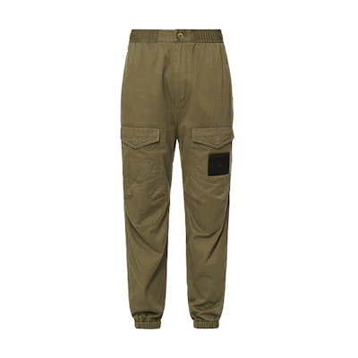 EVISU SS21 Seagull Embroidery Jogger Denim Pants Military Green 2ESGNM1JO153WVOLVX