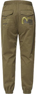 EVISU SS21 Celana Denim Jogger Bordir Seagull Hijau Militer 2ESGNM1JO153WVOLVX Lookbook EVISU SS21 Celana Denim Jogger Bordir Seagull Hijau Militer 2ESGNM1JO153WVOLVX