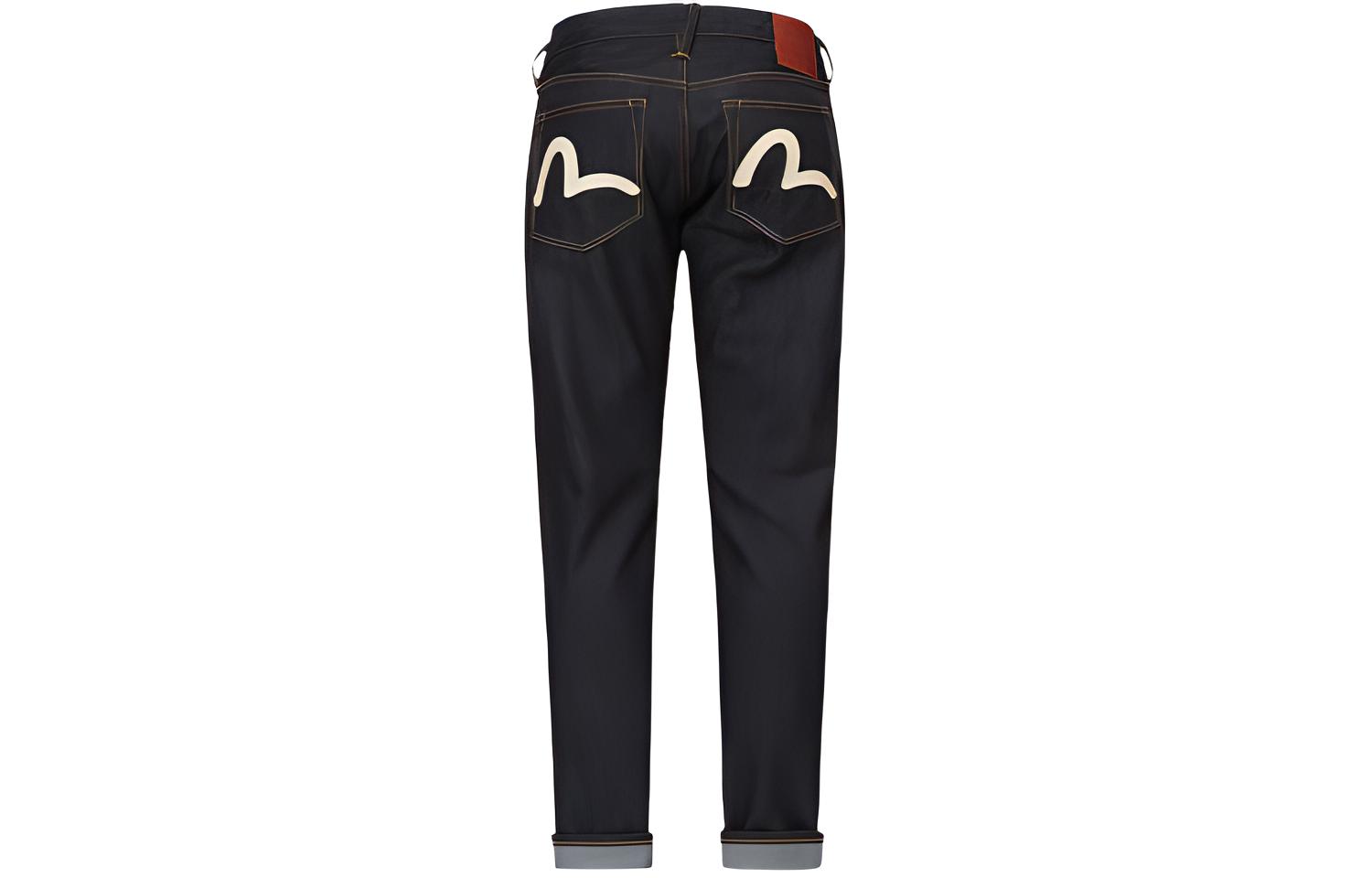 EVISU SS21  Slim Fit Seagull Print Jeans Denim Blue. 2ESBSM1JE11017