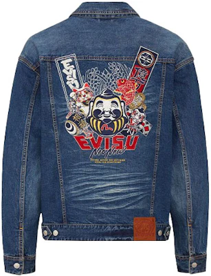 EVISU SS21 Jaket Denim Sulam Motif Buddha Biru. 2ESHTM1DJ717LF Buy EVISU SS21 Jaket Denim Sulam Motif Buddha Biru. 2ESHTM1DJ717LF