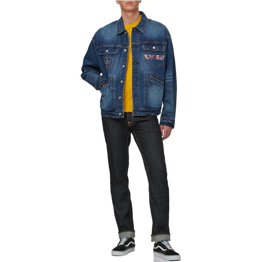 Purchase EVISU SS21 Jaket Denim Sulam Motif Buddha Biru. 2ESHTM1DJ717LF
