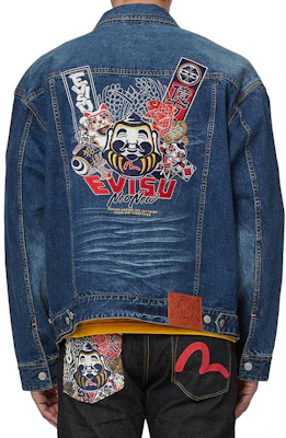 EVISU SS21 Jaket Denim Sulam Motif Buddha Biru. 2ESHTM1DJ717LF Sizing EVISU SS21 Jaket Denim Sulam Motif Buddha Biru. 2ESHTM1DJ717LF