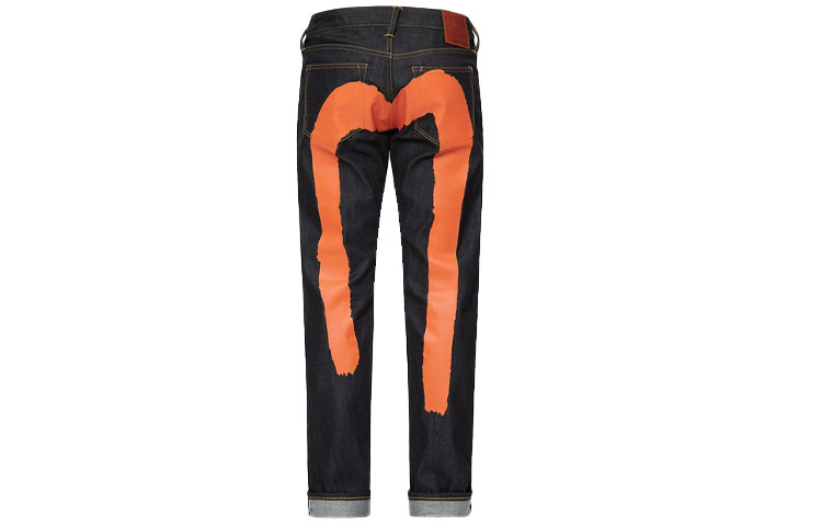 EVISU SS21 Slim Fit Jeans with Orange M Logo -  Denim Blue. 2ESECM1JE14110 圖 2