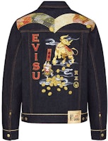 EVISU SS21 Year of the Ox Limited Denim Jacket Denim Blue 2ESHTM1DJ799XX EVISU SS21 Year of the Ox Limited Denim Jacket Denim Blue 2ESHTM1DJ799XX