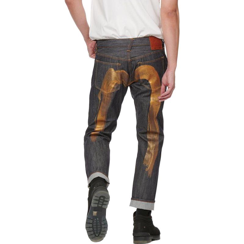 Purchase EVISU SS22 Celana Jeans Denim Big M Print Warna Biru. 2ESHTM2JE90117CT