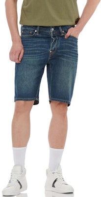 EVISU SS22 ビッグMプリントデニムショーツ ブルーデニム 2ESHTM2DS209XXCT Shop EVISU SS22 ビッグMプリントデニムショーツ ブルーデニム 2ESHTM2DS209XXCT