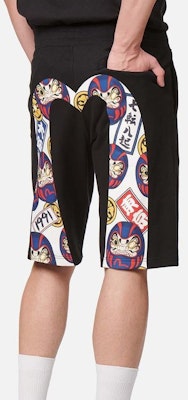 Pantalones Cortos Casuales Negros EVISU SS22 Fit Relajado Logo Gran M Daruma 2ESHTM2ST326XXCT Purchase Pantalones Cortos Casuales Negros EVISU SS22 Fit Relajado Logo Gran M Daruma 2ESHTM2ST326XXCT