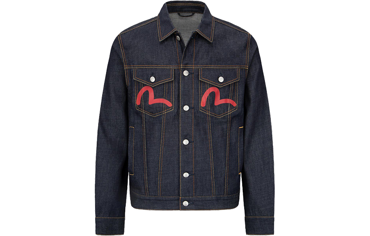 Lookbook EVISU SS22 佛像印花牛仔外套 - 牛仔藍 2ESEPM2DJ720XXCT