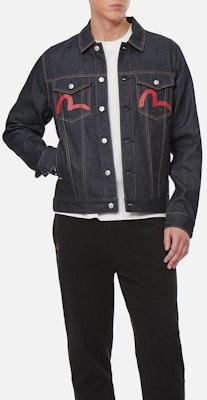 EVISU SS22 佛像印花牛仔外套 - 牛仔藍 2ESEPM2DJ720XXCT Shop EVISU SS22 佛像印花牛仔外套 - 牛仔藍 2ESEPM2DJ720XXCT