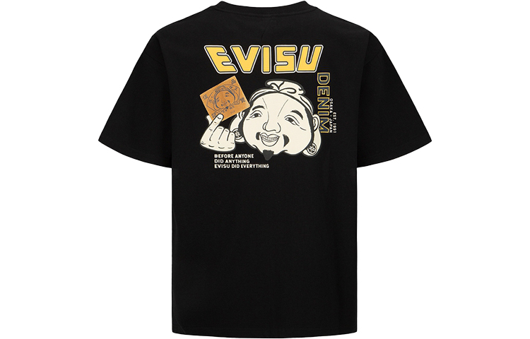 EVISU SS22  Buddha Print Short Sleeve T-Shirt 2ESHTM2TS536RXCT