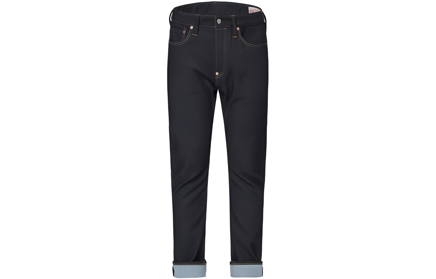 EVISU SS22 'Daicock' Logo Men’s Jeans Denim Blue 2ESHTM2JE91517CS