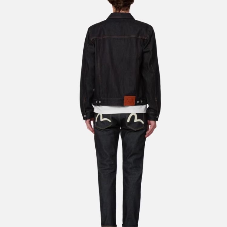 Sizing EVISU SS22 海鷗圖案牛仔外套 - 藍色牛仔布 0ELBSM0DJ110XXCT