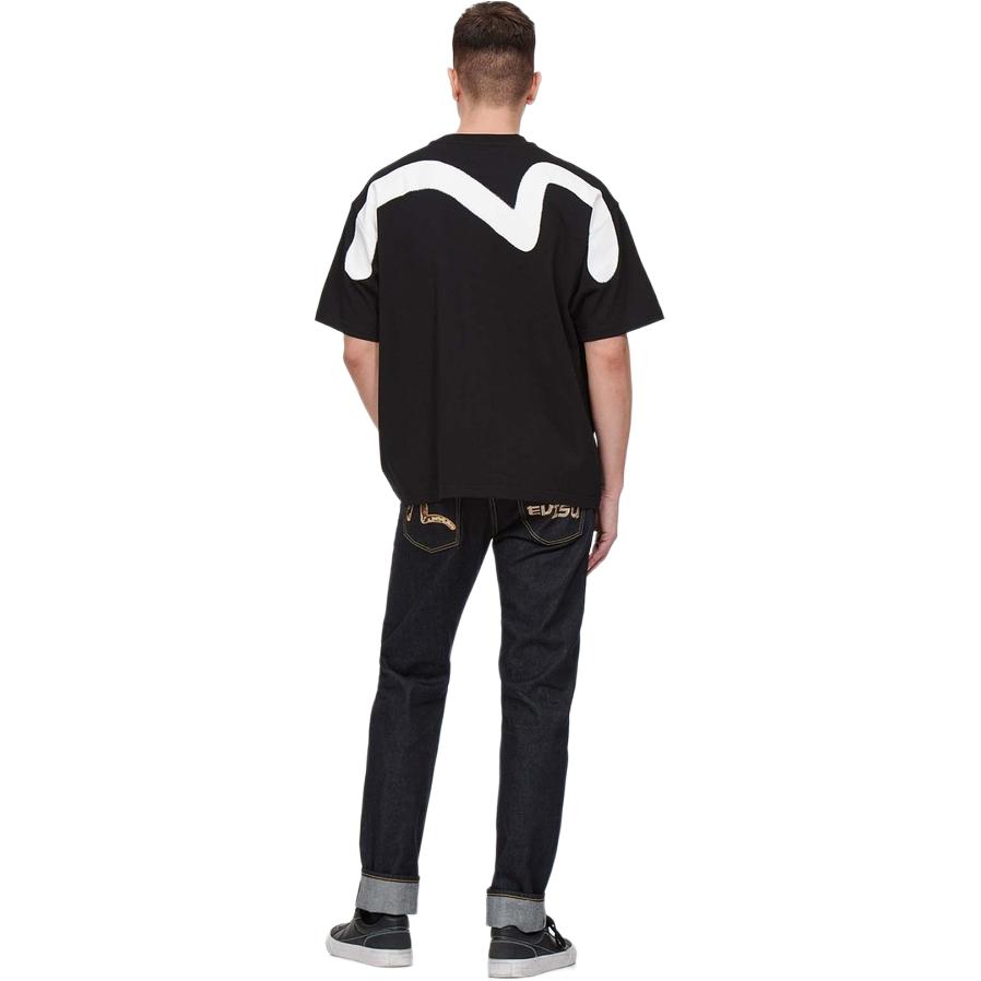 EVISU SS22  Denim Jeans with Small Seagull Patch in Blue. 2ESADM2JE14210CT 圖 9