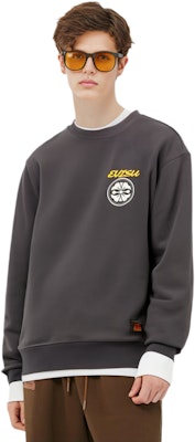 EVISU SS22 花卉標誌印花長袖套頭衫 深灰色。 2ESEPM2SW442XXCT Shop EVISU SS22 花卉標誌印花長袖套頭衫 深灰色。 2ESEPM2SW442XXCT