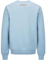 Lookbook EVISU SS22 Jacquard Seagull Patch Crewneck Pullover Sweatshirt. 2ESHTM2SW343XXCT