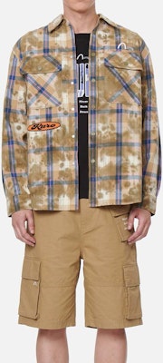 EVISU SS22 格紋長袖襯衫 海鷗刺繡標誌 2ESGNM2SL262LFCT Sizing EVISU SS22 格紋長袖襯衫 海鷗刺繡標誌 2ESGNM2SL262LFCT