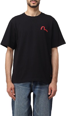 EVISU SS22 Camiseta Manga Corta Cuello Redondo con Estampado de Gaviota. 0ELBSM0TS540XXCT 1