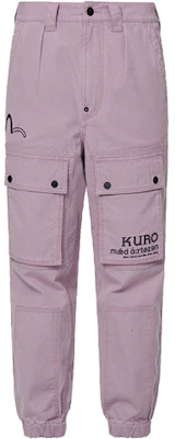 EVISU SS22 Purple Embroidered Jogger Pants with Brocade Pattern. 2ESGNM2JO184FFCT Order EVISU SS22 Purple Embroidered Jogger Pants with Brocade Pattern. 2ESGNM2JO184FFCT