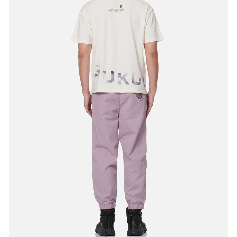 Purchase EVISU SS22  Purple Embroidered Jogger Pants with Brocade Pattern. 2ESGNM2JO184FFCT