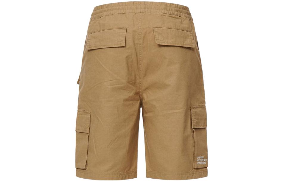 Lookbook EVISU SS22 Seluar Pendek Kasual Multi-Poket Straight-Fit Warna Solid. 2ESGNM2SH241XXCT