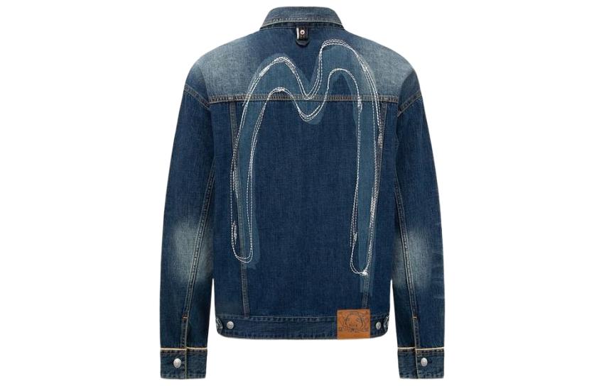 Lookbook EVISU SS22 蓝色大M刺绣水洗牛仔夹克. 2ESHTM2DJ717LFCT