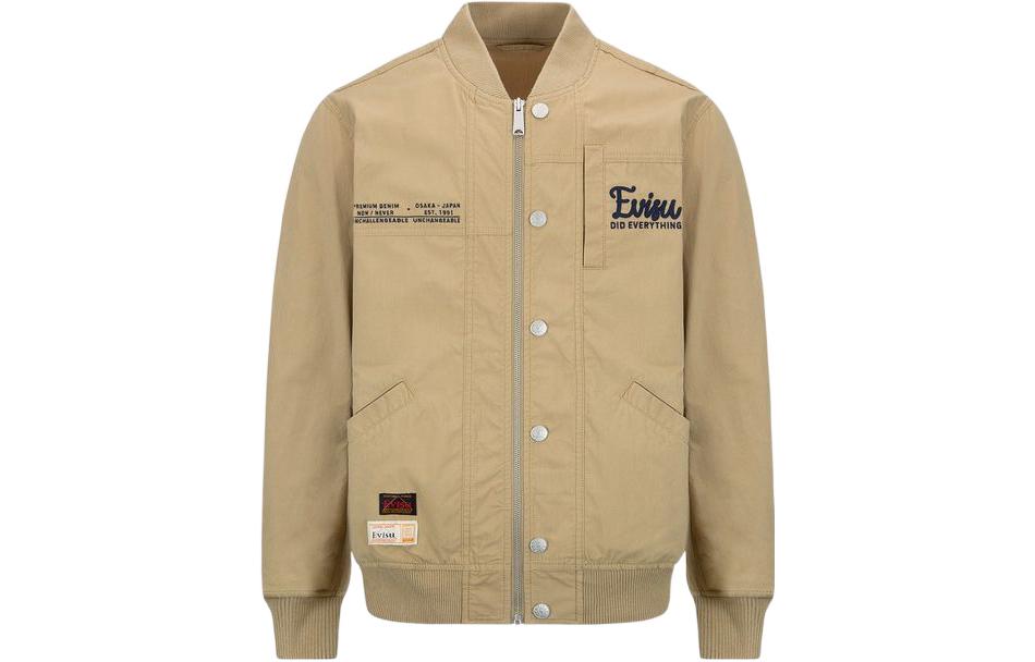 EVISU SS22 Buddha Patch Slim Jacket - Sand Color 2ESHTM2JK719XXCN