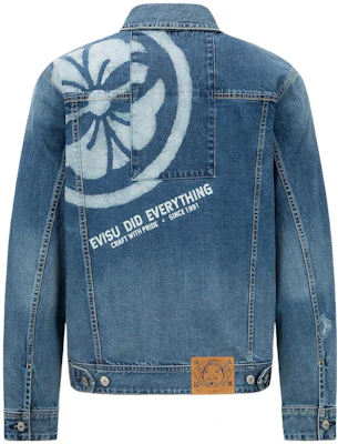 EVISU SS22 Jaket Denim Bunga Deconstructed Biru Denim. 2ESHTM2DJ716XXCS Lookbook EVISU SS22 Jaket Denim Bunga Deconstructed Biru Denim. 2ESHTM2DJ716XXCS