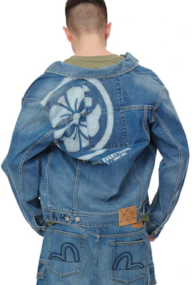 EVISU SS22 Jaket Denim Bunga Deconstructed Biru Denim. 2ESHTM2DJ716XXCS Shop EVISU SS22 Jaket Denim Bunga Deconstructed Biru Denim. 2ESHTM2DJ716XXCS