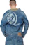Shop EVISU SS22 Jaket Denim Bunga Deconstructed Biru Denim. 2ESHTM2DJ716XXCS