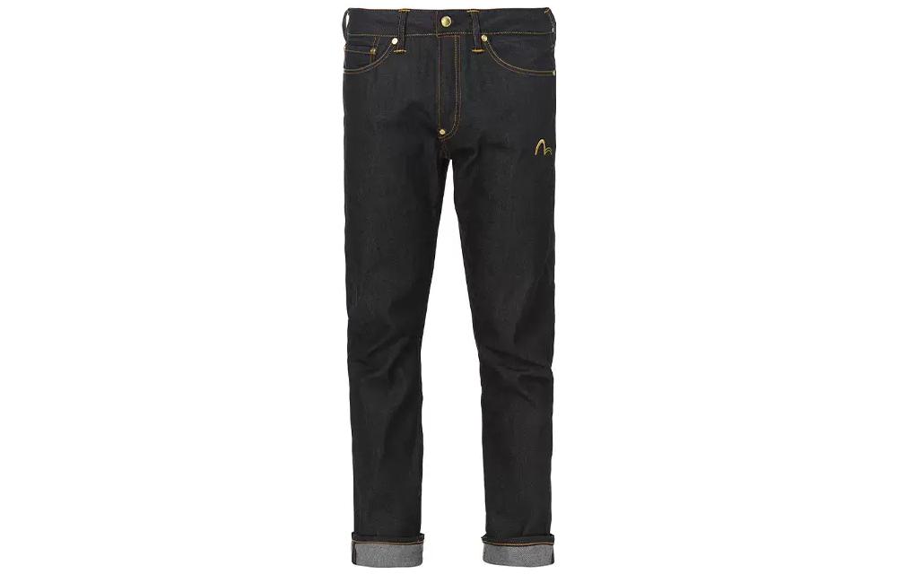 EVISU SS22 Hannya Embroidered Stretch Straight Jeans Men Denim Blue. 1ESGNM9JE16317 圖 3