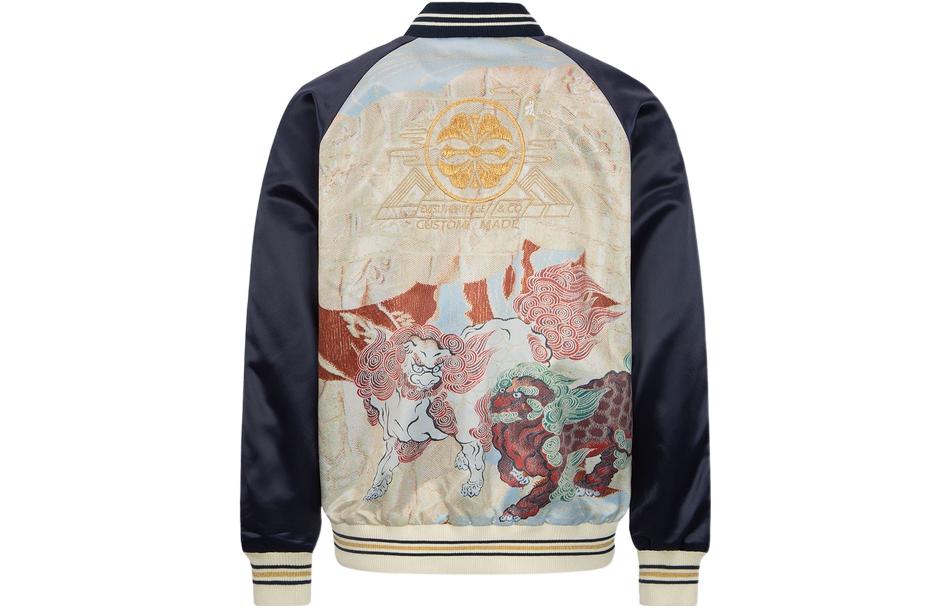 EVISU SS22 Komainu Print Yokosuka Baseball Jacket Multicolor  Streetwear. 2ESHTM2JK706XXPL 圖 3