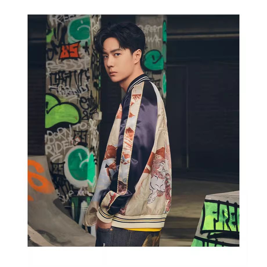 EVISU SS22 Komainu Print Yokosuka Baseball Jacket Multicolor  Streetwear. 2ESHTM2JK706XXPL 圖 4