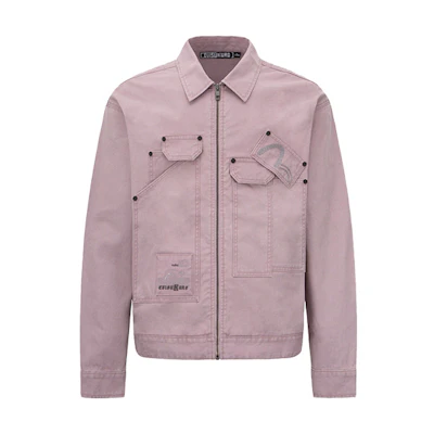 EVISU SS22 Purple Utility Pocket Work Jacket - Fall Season 2ESGNM2JK739LFCTPURL