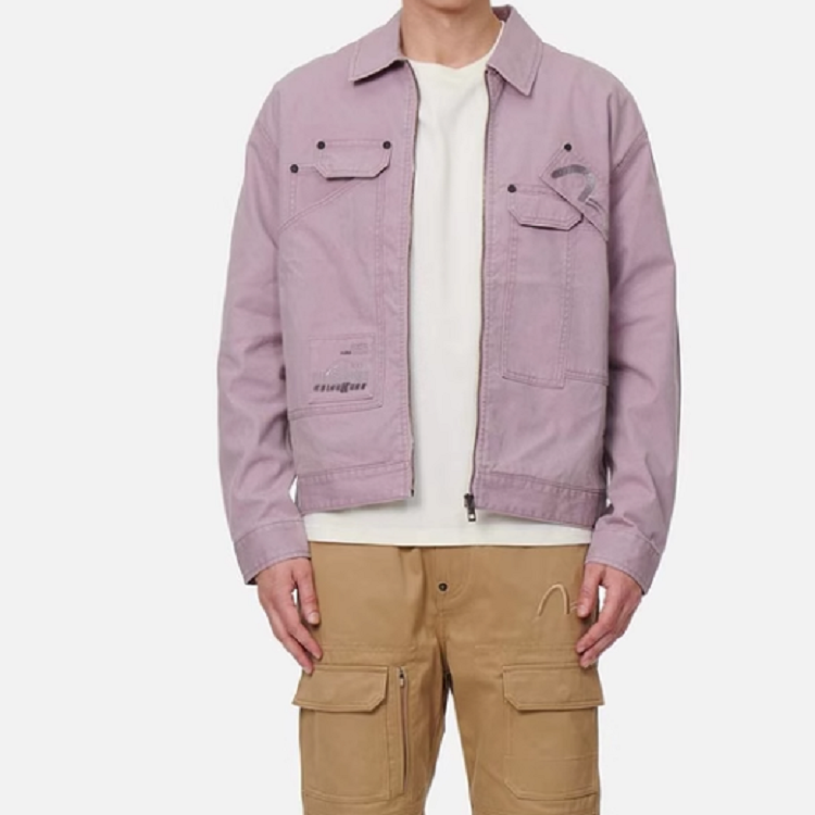EVISU SS22 Purple Utility Pocket Work Jacket - Fall Season 2ESGNM2JK739LFCTPURL 圖 4