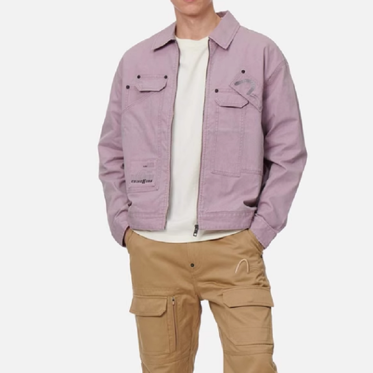 EVISU SS22 Purple Utility Pocket Work Jacket - Fall Season 2ESGNM2JK739LFCTPURL 圖 7