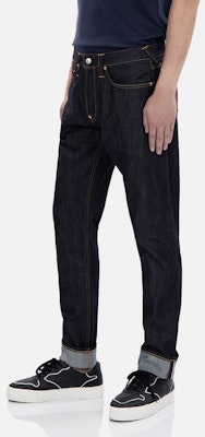 EVISU SS22 渡鴉標誌修身原色丹寧牛仔褲 淺藍色 0ELBSM0JE21017CT Shop EVISU SS22 渡鴉標誌修身原色丹寧牛仔褲 淺藍色 0ELBSM0JE21017CT