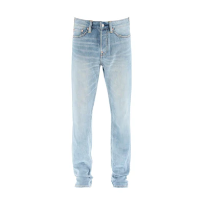 EVISU SS22 Solid Color Denim Jeans Blue 2ESHTM2JE10517CT