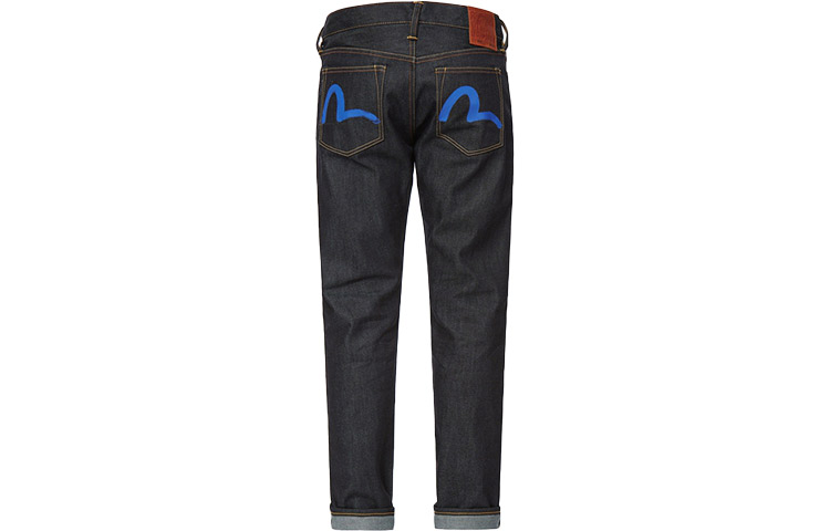 Lookbook EVISU SS22 Vaqueros Denim Azul con Estampado de Gaviota Desgastada 0ELBSM0JE22017CT