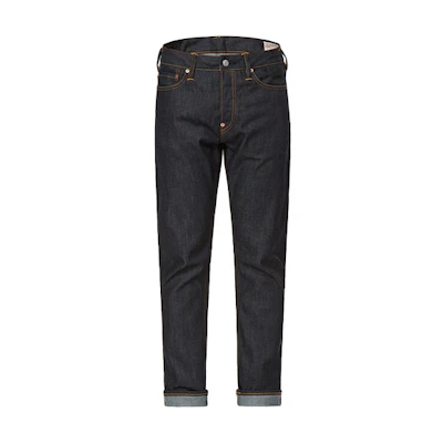 EVISU SS22 Washed Seagull Print Denim Jeans Blue for Men. 0ELBSM0JE22317CT