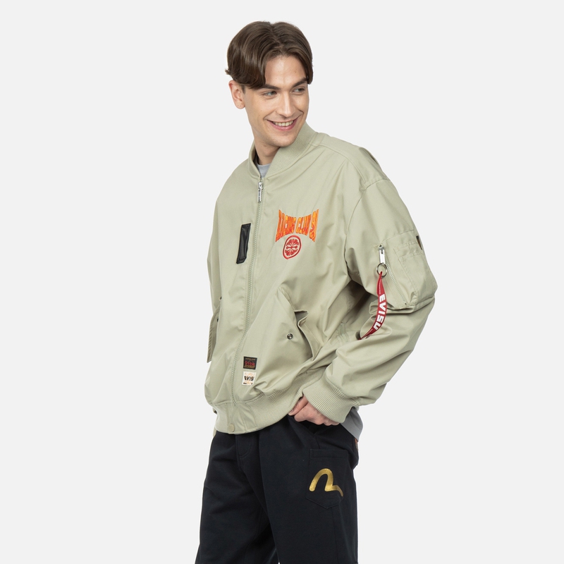 EVISU SS23  Beige Jacket with Brand Logo Print Casual Outerwear. 2ESHTM3JK187LFNY 圖 4