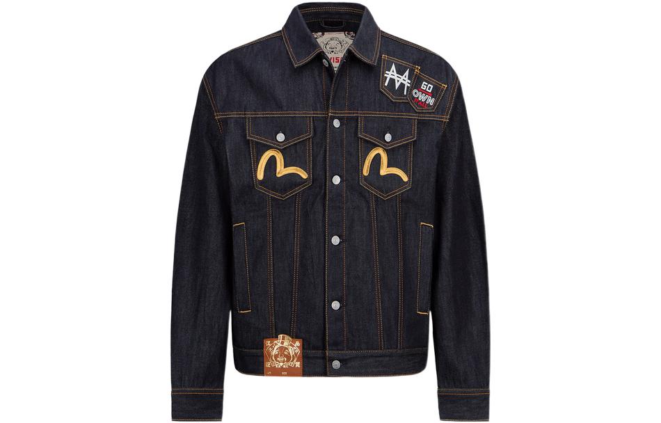 EVISU SS23  Cartoon Print Denim Jacket - Blue 2ESMOM2DJ720LFCT