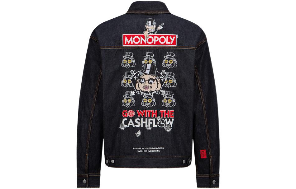 Order Chaqueta Vaquera Azul EVISU SS23 con Estampado de Dibujos Animados 2ESMOM2DJ720LFCT