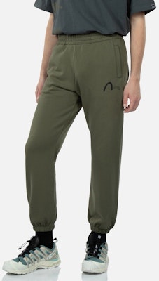 EVISU 春夏23 深軍綠標誌與標語運動長褲。 2ESGNM3SP433XXCT Shop EVISU 春夏23 深軍綠標誌與標語運動長褲。 2ESGNM3SP433XXCT