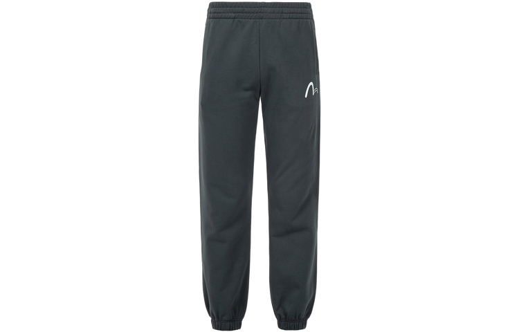 Sizing EVISU 春夏23 深軍綠標誌與標語運動長褲。 2ESGNM3SP433XXCT