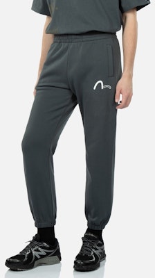 EVISU 春夏23 深軍綠標誌與標語運動長褲。 2ESGNM3SP433XXCT Cheap EVISU 春夏23 深軍綠標誌與標語運動長褲。 2ESGNM3SP433XXCT