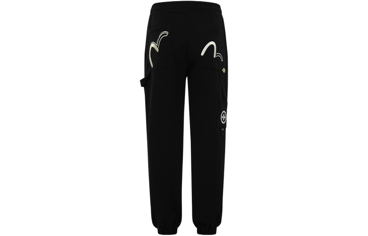 EVISU SS23  Seagull Embroidered Jogger Pants Casual Style. 2ESGNM3SP416XXCT