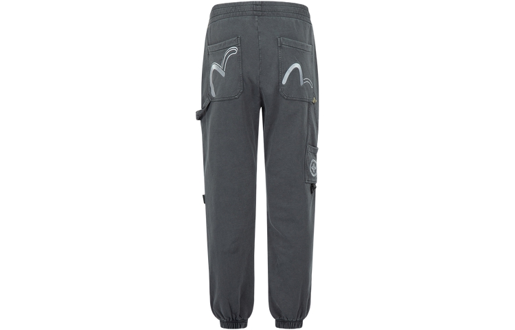 Order EVISU SS23 海鷗刺繡休閒運動長褲 潮流風格 2ESGNM3SP416XXCT