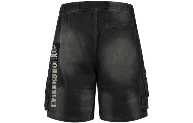 Lookbook EVISU SS23 Celana Pendek Saku Bordir Seagull Abu-abu Tua. 2ESGNM3SH221RXCT