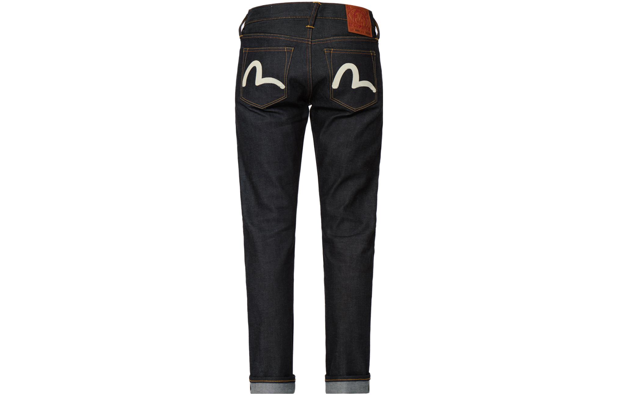 EVISU SS23  Straight-Leg Seagull Jeans Denim Blue. 0ELBSM0JE22523CS